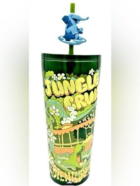 Disney Jungle Cruise Tumbler 22oz Stainless Steel Adventureland Ride Cup New